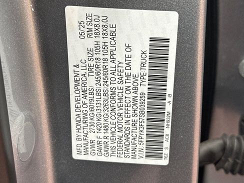Used 2025 Honda Ridgeline RTL image 37