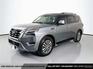 Used 2021 Nissan Armada SL w/ Captain's Chairs Package video 1