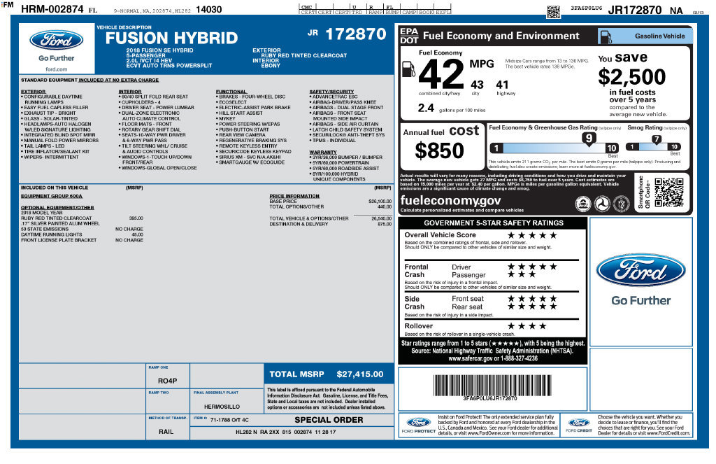Used 2018 Ford Fusion SE FWD image 6