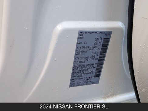 Certified 2024 Nissan Frontier SL w/ Technology Package RWD image 25