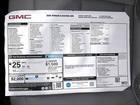 New 2026 GMC Terrain Elevation w/ Elevation Premium Package image 16