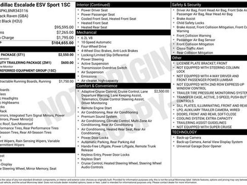 Used 2022 Cadillac Escalade ESV Sport w/ Touring Package image 32