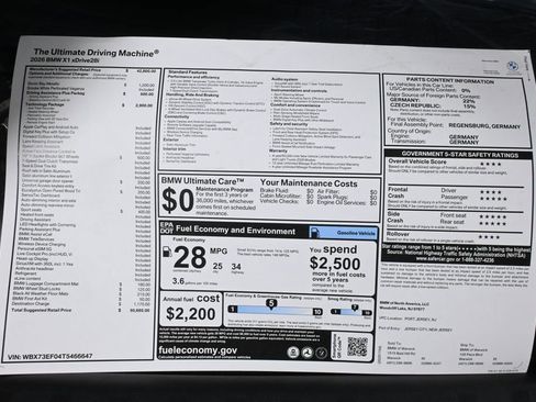 New 2026 BMW X1 xDrive28i w/ Technology Package image 37