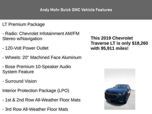 Used 2019 Chevrolet Traverse LT w/ LT Premium Package FWD image 8