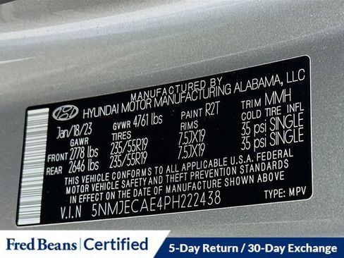 Certified 2023 Hyundai Tucson Limited w/ Cargo Package image 35