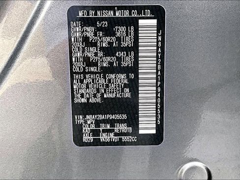 Used 2023 Nissan Armada SL w/ Midnight Edition Package image 36