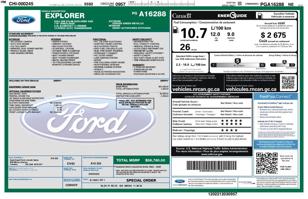 Used 2023 Ford Explorer ST-Line AWD/4WD image 2