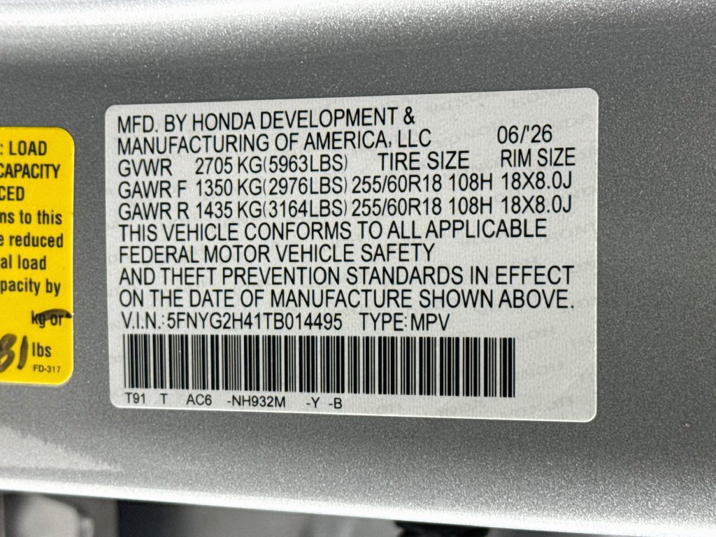 New 2026 Honda Pilot EX-L image 33