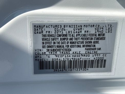 New 2026 Nissan Sentra SV w/ SV Convenience Package image 31