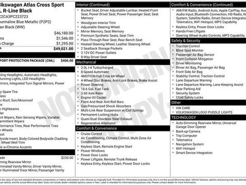 Used 2023 Volkswagen Atlas Cross Sport SEL R-Line AWD/4WD image 11