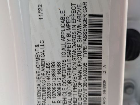 Certified 2022 Honda Accord Sport image 34