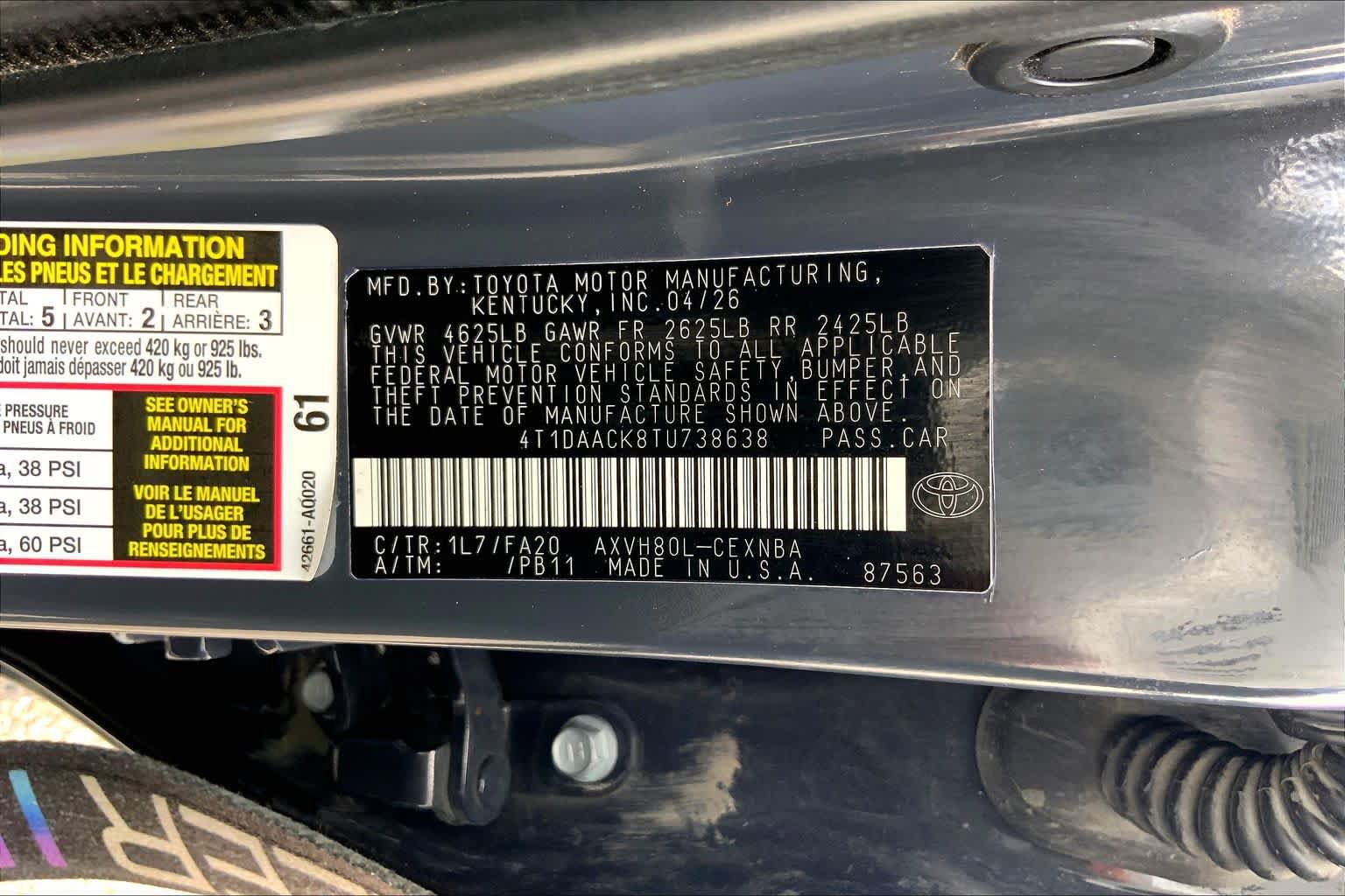 Used 2026 Toyota Camry LE FWD image 36
