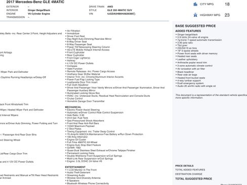 Used 2017 Mercedes-Benz GLE 350 4MATIC w/ Premium 1 Package image 3