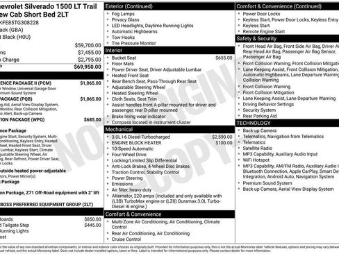 New 2026 Chevrolet Silverado 1500 LT Trail Boss w/ Safety Package AWD/4WD image 2