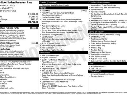 Used 2018 Audi A4 2.0T Premium Plus w/ Premium Plus Package