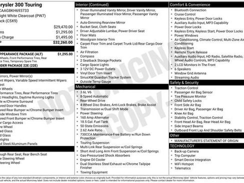 Used 2019 Chrysler 300 Touring w/ Sport Appearance Package image 24