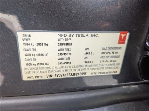 Used 2018 Tesla Model S 75D AWD/4WD image 26