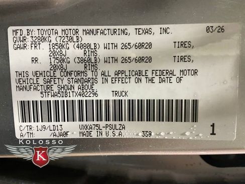 New 2026 Toyota Tundra Limited image 24