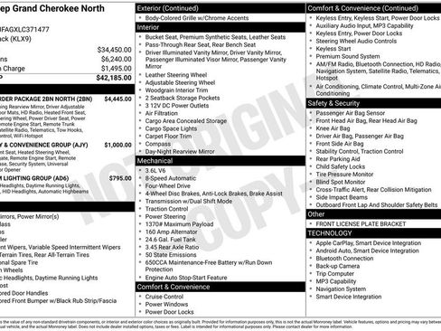 Used 2020 Jeep Grand Cherokee Laredo w/ Quick Order Package 2BN North AWD/4WD image 51