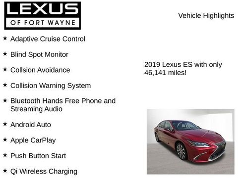 Used 2019 Lexus ES 350 Luxury image 2