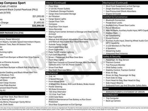 Used 2018 Jeep Compass Sport image 29