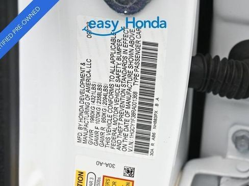 Certified 2024 Honda Accord EX image 18