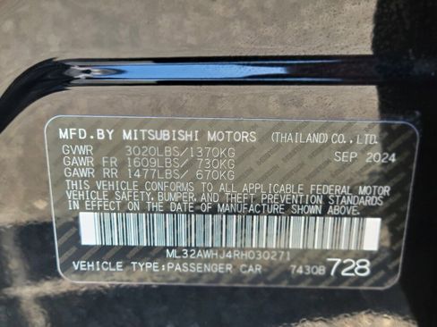 New 2024 Mitsubishi Mirage SE image 33