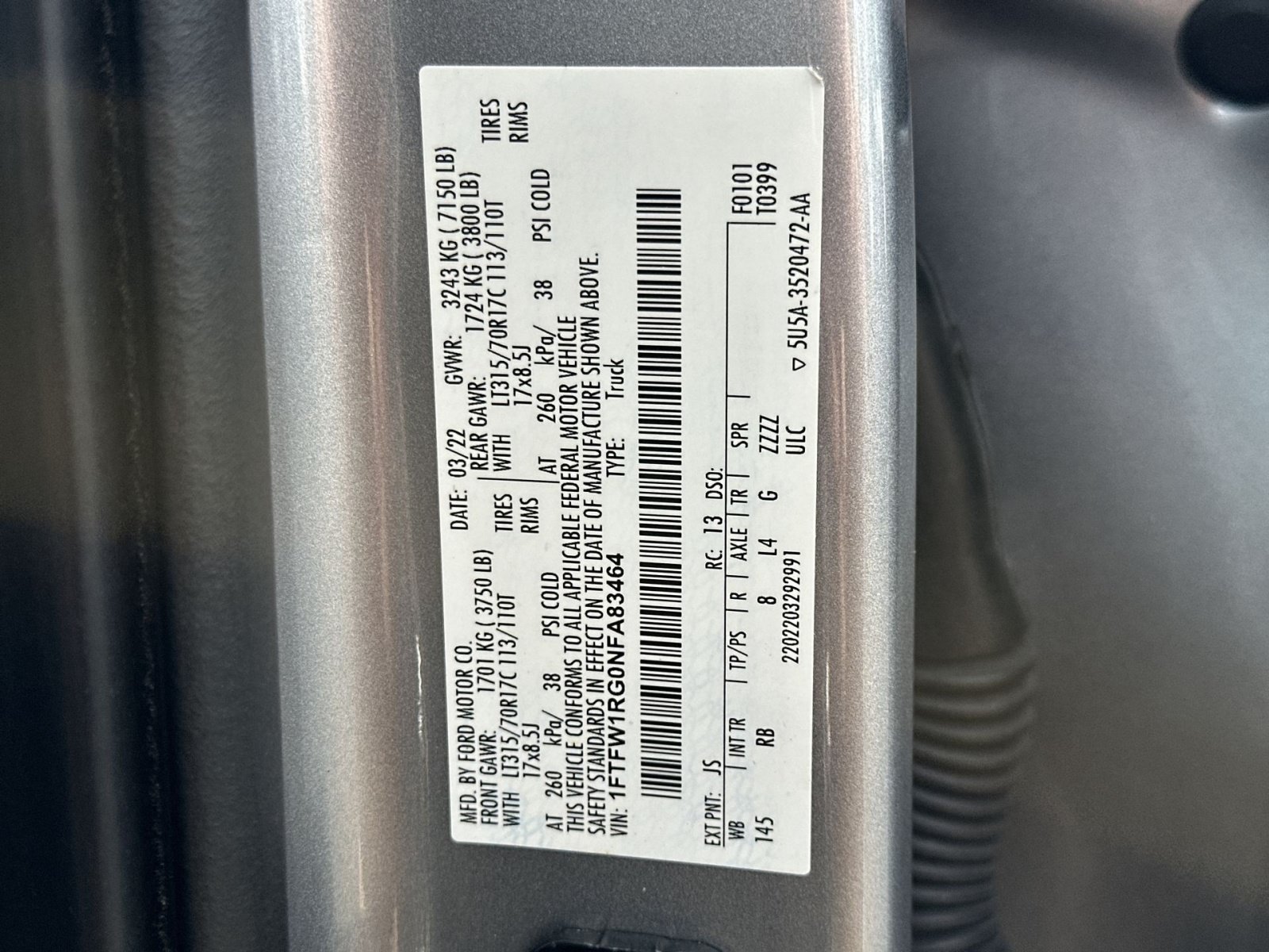 Used 2022 Ford F150 Raptor w/ Equipment Group 801A High AWD/4WD image 29