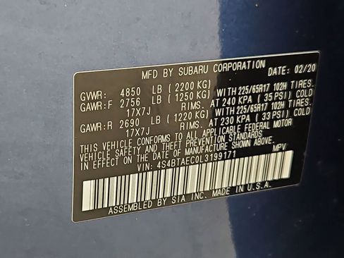 Used 2020 Subaru Outback Premium w/ Popular Package #1 AWD/4WD image 38