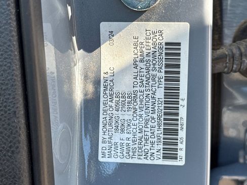 Certified 2024 Honda Civic Sport Touring image 28