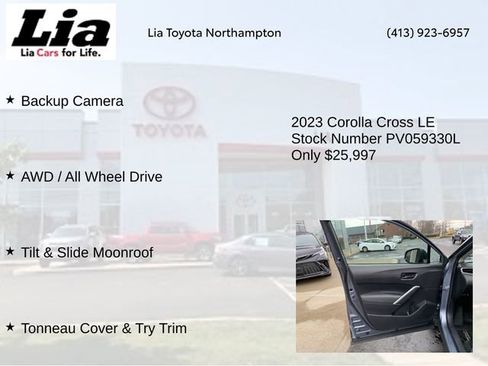 Used 2023 Toyota Corolla Cross LE w/ Moonroof Package AWD/4WD image 14