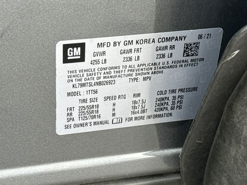 Certified 2022 Chevrolet TrailBlazer RS w/ Driver Confidence Package image 33