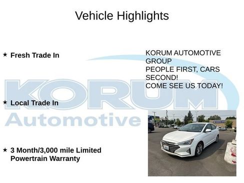 Used 2020 Hyundai Elantra Value Edition w/ Cargo Package (C1) FWD image 4