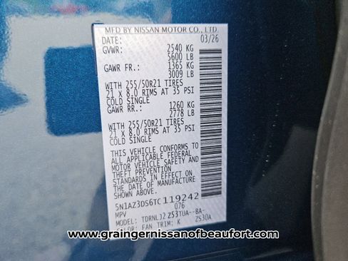 New 2026 Nissan Murano Platinum AWD/4WD image 7
