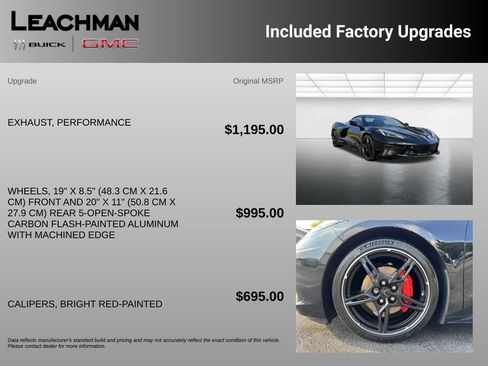 Certified 2023 Chevrolet Corvette Stingray Preferred Conv w/ 2LT RWD image 10