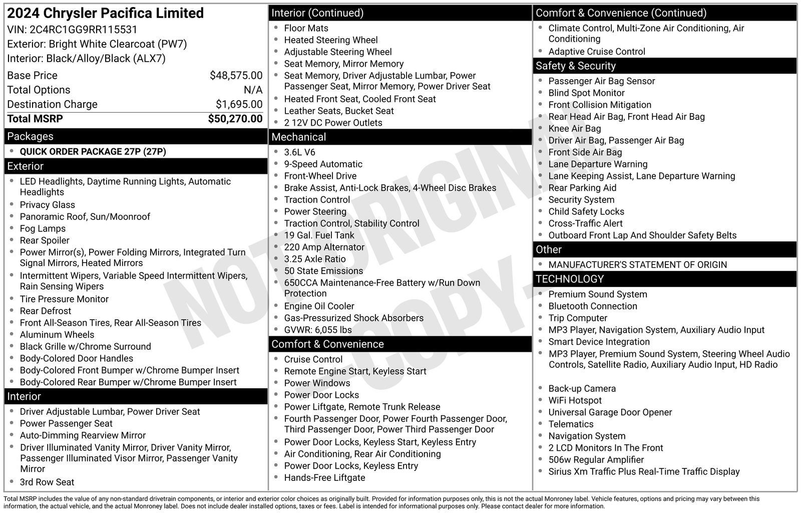Used 2024 Chrysler Pacifica Limited FWD image 34