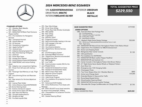 Used 2024 Mercedes-Benz Maybach EQS 680 4MATIC image 88