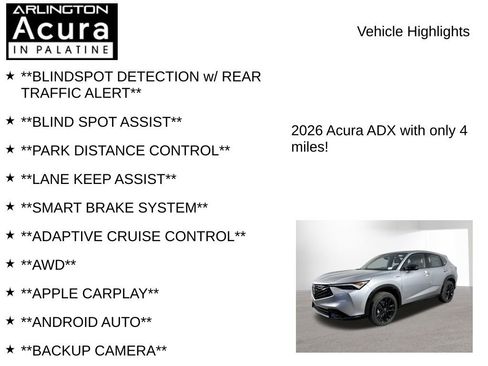 New 2026 Acura ADX A-Spec image 7
