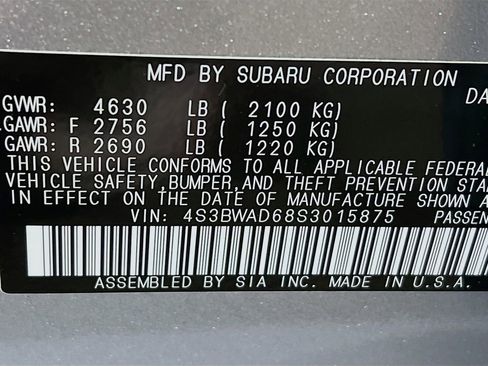 Certified 2025 Subaru Legacy Premium AWD/4WD image 27