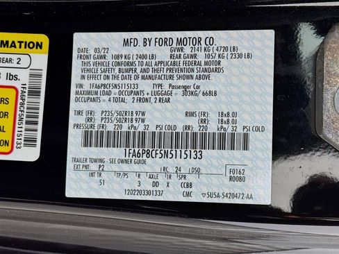 Used 2022 Ford Mustang GT Premium w/ Equipment Group 401A image 28