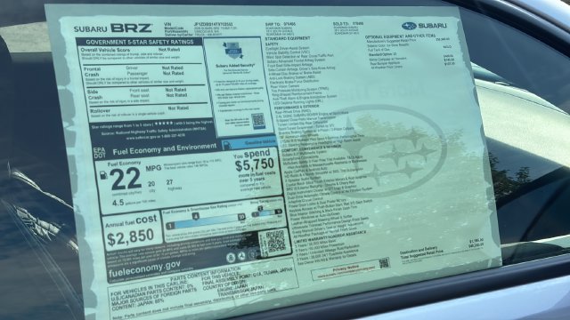 New 2026 Subaru BRZ tS RWD image 27