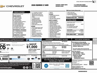 New 2026 Chevrolet Equinox LT w/ LPO, Floor Liner Package