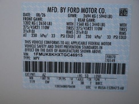 New 2026 Ford Explorer ST-Line w/ ST-Line Street Pack AWD/4WD image 33