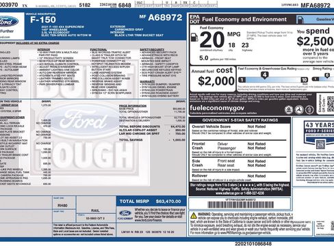 Used 2021 Ford F150 Lariat AWD/4WD image 38