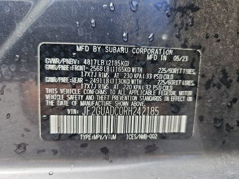 Certified 2024 Subaru Crosstrek 2.0i Premium AWD/4WD image 16