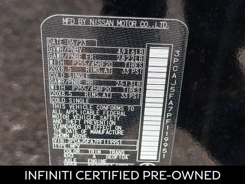 Certified 2023 INFINITI QX50 Sport FWD image 28