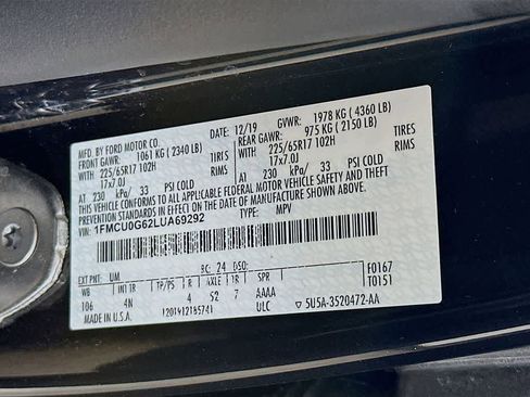 Certified 2020 Ford Escape SE image 22