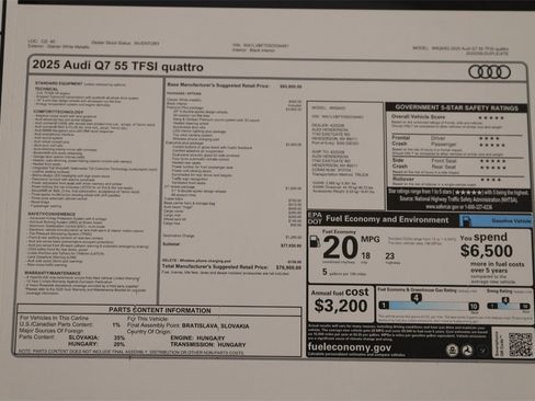 New 2025 Audi Q7 3.0T Premium Plus image 32