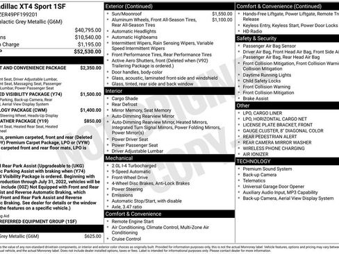 Certified 2023 Cadillac XT4 Sport FWD image 10