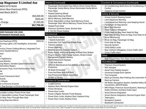Used 2025 Jeep Wagoneer S Limited AWD/4WD image 2